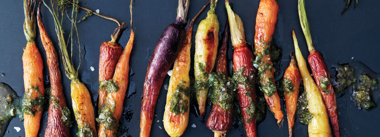 Roasted Carrots with Chimichurri
