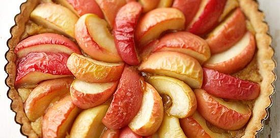Apple and Browned Butter Tart with Lavender Shortbread Crust