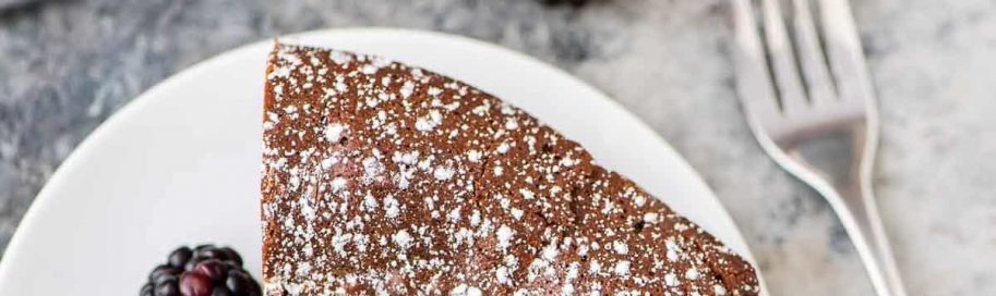 Flourless Chocolate Lavender Torte