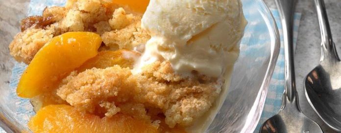 Peach Lavender Crumble