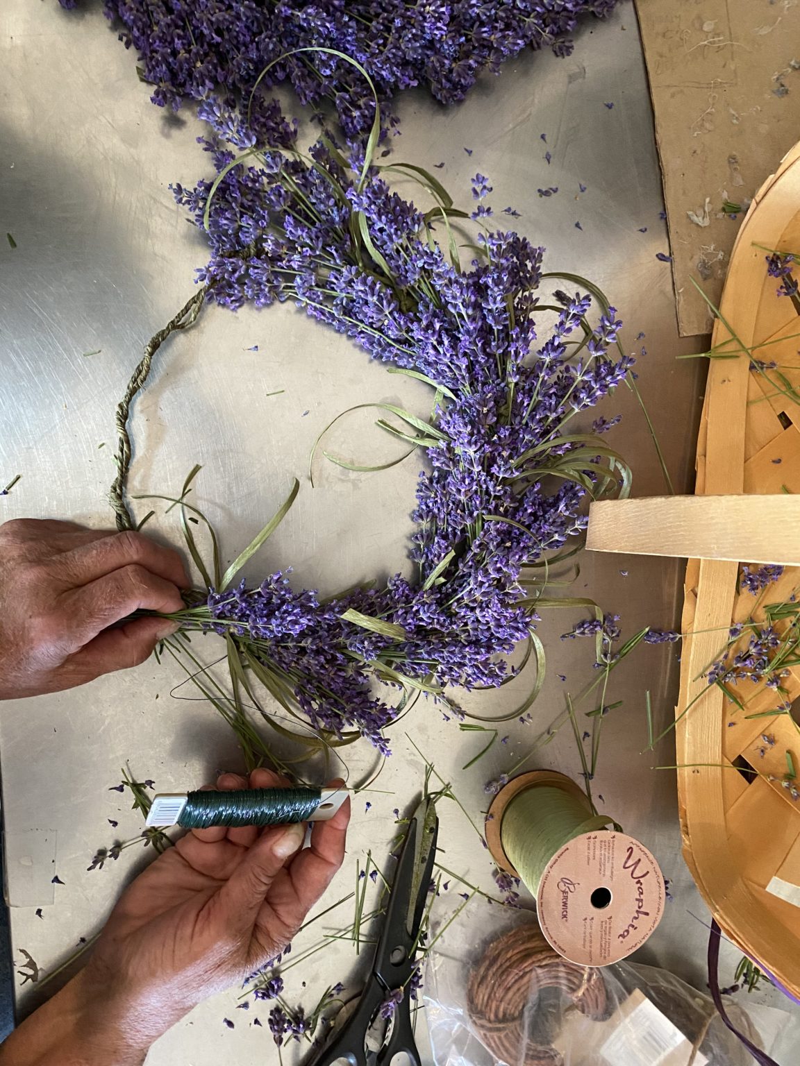 Q&A with Julie Making Lavender Wreaths & Swags at the Farm Sage